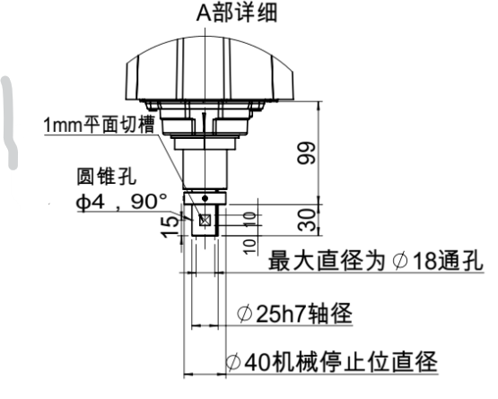 丝杆最后装置尺寸图